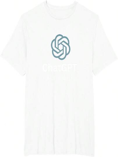 Funny Nerd ChatGPT Just Did It Design T-Shirt Custom Printed Graphic T Shirts Mens Clothing Print on Demand Ropa Hombre