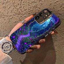 Funda de Fantasía de Camino Morado para  Galaxy S25ULTRA,S24PLUS,S23FE,S21PRO,S22,S20+,A03S,A05S,A14,A31,A53,A34,A10,A04E,M04,A33,A35,A55,A72,A71,A70,A22,A16,A06,A20S,A54 Funda Especial para Teléfono , Resistente a la Suciedad, a la Moda, Colorida Plata IMD - Colores mixtos - Ver 6