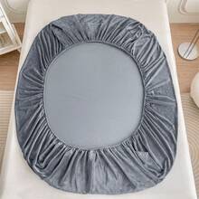 ملاءة مطاطية ذات لون وردي غامق قابلة للغسل في الغسالة