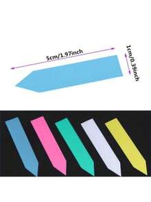 100 piezas/paquete Etiquetas de plantas reutilizables y resistentes al agua de plástico, herramientas de decoración de etiquetas de jardín