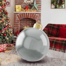 60cm/23.6in Inflatable Christmas Ball, PVC Inflatable Christmas Decoration Ball, Outdoor Inflatable Decor For Christmas, Suitable For Indoor, Yard, Porch, Lawn (Red) - Multicolor - View 4