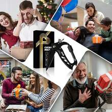 Regalos de Navidad para Papá,Navajas Multiusos 6 en 1,Regalo de Navideño Cumpleaños para Papá Originales,Mosquetón Multiusos con Navaja de Bolsillo,Equipo de Supervivencia para Acampar - 1 - Ver 5