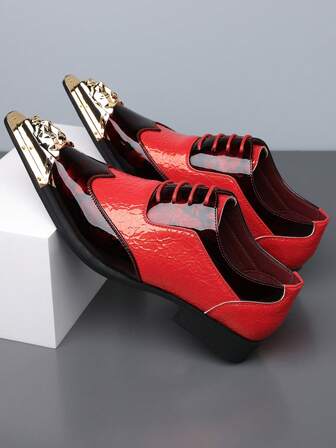 Fashionable Men's Leather Shoes, Business Casual Shoes, British Style, Comfortable Breathable Versatile Leather Shoes