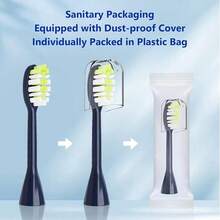 Compatible With  One Series Sonicare Electric Toothbrush Replacement Brush Heads,For  One HY1100 HY1200 BD100/AZ Series Electric Toothbrush,10 Pack (Midnight Navy Blue, Medium){Inchcolor_nameinch:InchMidnightNavyBlueinch,Inchsize_nameinch:Inch1Count(Packof10)Inch} - 午夜海軍藍 - 查看 5