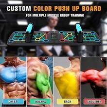 Push Up Support Board Multifunctional Exercise Chest Training Board W/ Pull Rope Multi-Function Foldable Pushup Board Muscle Max Push Up Board For Floor Fitness Strength & Exercise Training Equipment For Home Workout For Men & Women - Tabla de flexiones plegable - Ver 9