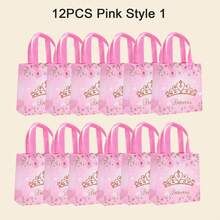 王子和公主派对礼品袋带手柄王子公主礼品糖果生日糖果礼品袋性别揭秘派对婴儿送礼会婚礼用品 - 彩色 - 查看 16