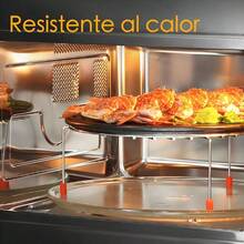31.5cm 12.4 Plato de vidrio para microondas, charola giratoria resistente al calor, accesorio para calentar comida, apto para lavavajillas, placa de microondas 31.5 - 32,4 centímetros - Ver 8