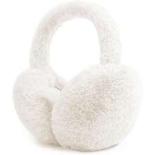 Ear Muffs Winter Women Men Soft Earmuffs Cute Ear Covers Cold Weather Fluffy Ear Warmers Headband Winter Accessories,26339492 - 白色 - 查看 1