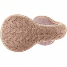 Unisex Foldable Ear Warmers Knits Winter EarMuffs,26339340 - 卡其色 - 查看 1