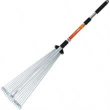 Yard Cleaning ToolsÁrbol genealógico W Doble limpiador telescópico de jardín mango de aluminioYard Cleaning Tools - plateado - Ver 5