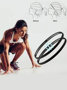 Conjunto de 6 faixas de cabelo esportivas finas e elásticas para homens e mulheres, ideais para corrida, ioga e exercícios [Absorventes de suor e leves] Acessórios de cabelo, lenço de inverno, bandana macia para a cabeça