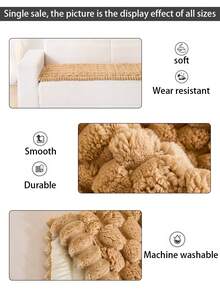 1pc Boho Pet Sofa Covers, Soft Washable Dog Blanket With Elastic Edges, Furniture Protector Mat For Couches And Sofas