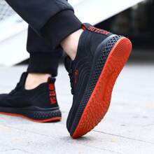 GUYISA 10KV绝缘安全鞋，防砸防刺，经典运动时尚，透气轻薄低帮，耐磨，柔韧舒适软底，户外工地防护鞋（国际尺码不同，此款鞋码偏大，鞋面透气轻便，请选购小两码！） - 黑色絕緣 - 查看 8