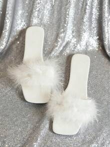 Women's Flat Sandals, Versatile Black Casual Open Toe, 2025 Summer New Casual Beach Shoes, Plastic Slippers - White - View 2