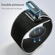 1个网球肘支撑护具，带可拆卸衬垫，男女通用可调节网球肘护具，舒适的高尔夫球肘绑带，网球肘固定器，运动及日常使用的理想之选。 - 黑色 - 查看 7