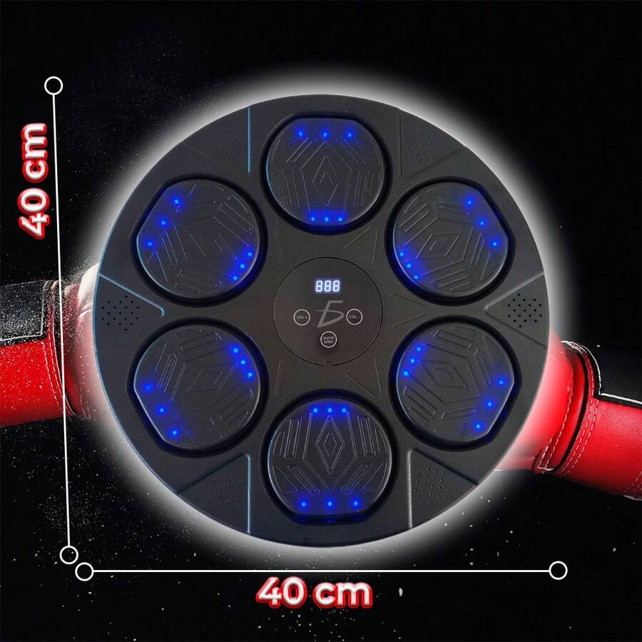 Máquina De Boxeo Guantes Boxeo Ejercicio Inteligente Música - Multicolor - Ver 1