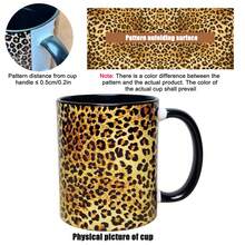 1 chiếc cốc cà phê/ly gốm in hình động vật, dung tích: Xấp xỉ 11 oz, cốc nước đa năng, họa tiết da báo, họa tiết da rắn, món quà lý tưởng cho Giáng sinh, Ngày lễ Thánh Patrick, Lễ Phục sinh, Ngày lễ tình nhân, Ngày của cha và Ngày của mẹ khi trở lại trường - Đen và trắng - Xem 15