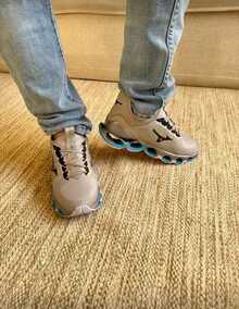 Men's Reflective Pro X Wave Chameleon Sneakers - Immediate Shipping - Various Colors - Chameleon Blue - View 4