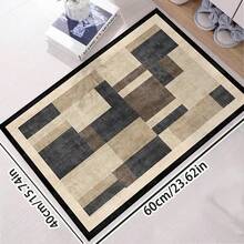 1PC Machine Washable Large - Size Modern Light Gray Textured Pattern Area Mat Rug Indoor Living Room Decorative Rug With Stylish Light Gray Textured Pattern Design Easy Clean Floor Mat For Home Decoration Kitchen Rug