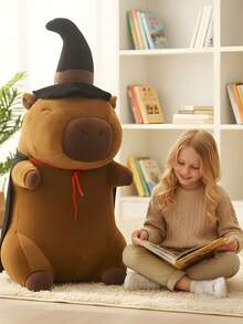 nerd hunters Olbrzymia Duża Maskotka Kapibara XXXL 100 Cm – Pluszak, Poduszka, Zabawka 3w1 - 黑色 - 查看 2