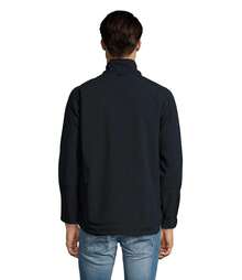 THEGEWA Men's 340gsm Softshell Thermal Jacket With Fleece Lining, Functional Design And Full Zip, 11 Colors Available, Perfect For Outdoor Use And Customization - Available S To 3XL - MARNAULA - Navy Blue - View 4