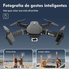 Drone  Cuadricóptero con Cámara HD 720P Control de Altura Fija Vuelo a 360° Control Remoto Plegable para Fotografía y Vídeo - Negro - Ver 8