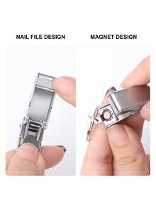 YUANDU 不锈钢折叠迷你指甲钳，单把便携式指甲钳，指甲修剪工具