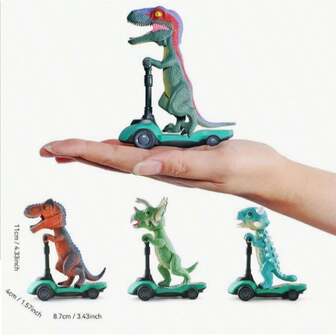 Figuras de dinosaurios articuladas y realistas de Tyrannosaurus Rex, Triceratops y Velociraptor, modelos de animales compactos