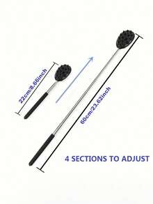 Coçador de costas retrátil em formato de cacto com espinhos de 6 mm e 12 mm, inclui um cabo para coçar com uma só mão, material de PVC durável, ideal para lembrancinhas de festa, perfeito para homens e mulheres, presente para o Dia das Mães ou para a vovó. Coçador de costas, coçador retrátil, coçador de mão, máquina de coçar, coçador de costas retrátil.