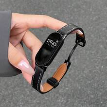 Fashionable And Elegant Smartwatch Band, Compact And Exquisite, Featuring Creative Minimalist Asymmetrical Breathable Design, Suitable For Xiaomi Mi Band 10/9/8, With Quick Release Folding Magnetic Clasp, Compatible With NFC Version, Retro Comfortable Strap, Unisex Smartwatch Accessory - Multicolor - View 15
