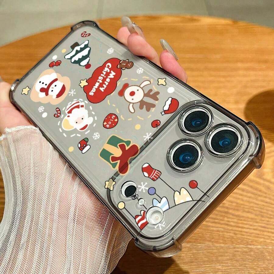 Merry Tree TPU Phone 17 Pro 16 15 Pro 14 13 12 Pro 11 Funda de silicona suave a prueba de golpes 2025.1 - A923 Gris - Ver 1