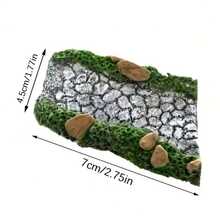 1/2pcs Realistic Stone Path, Resin Art Decor, Fairy Garden Pathway Stones, Bonsai Statue Ornament, Model House Display Prop, Multiple Curved Miniature Rock Path, Garden And Yard Micro Landscape Decoration, Fairy Tale Garden - Multicolor - View 7