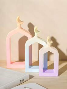 DIY Star & Moon Castle Silicone Mold, Handmade Epoxy Resin Plaster Mold, Hollow Middle Eastern Style Threshold Incense Candle Silicone Mold, Suitable For Middle Eastern Festival Party Decoration - Multicolor - View 6
