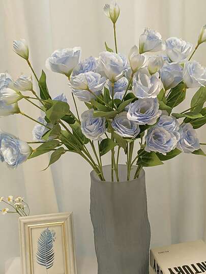 1支优雅仿真白色百合花 - 27.0英寸（约69厘米）逼真花茎，适用于客厅、卧室、餐桌、婚礼、圣诞节、家居和户外装饰 - 高品质仿真材料，无需维护，可悬挂，节日装饰，春季家居装饰仿真花