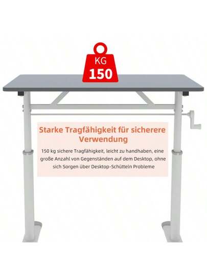 Adjustable Study Bureau Kids Adults Multi Function Height Desk, Compact view 6