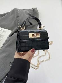 1个新款迷你手提包，可爱独特的云石纹图案，高品质PU斜挎包，清新亮丽的色彩，青春时尚，可斜挎，休闲百搭，也适合作为礼物送给朋友。 - 迷你手提包 - 查看 3