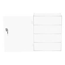 4-Tier Acrylic Display Case With Lock, Clear Display Box, Lockable Countertop Box For Display, Clear Tabletop Organizer For Storing Small Items And Ornaments, Acrylic Display Countertop Storage Cabinet, 11.81*5.9*15.75in Assembly Free - 透明 Clear - 查看 10