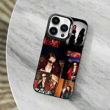 Funda de Teléfono Caliente Singer D-De La R-Rose para 11,12,13,16,14,15,17,Pro,MAX Cubierta Negra Mate a Prueba de Golpes - Z1 - Ver 13