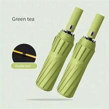 1把全自动24骨伞，防风防晒伞，防紫外线防折叠便携伞，适合商务、学校、办公室、家庭、旅行、春夏之选、伴娘礼物、房间、卧室装饰、海滩、旅行、男女通用、度假 - 預設 - 查看 16