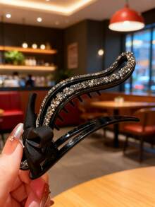 مشبك شعر موجي أنيق وبسيط، مشبك شعر زخرفي للتسريحات المرفوعة - متعدد الألوان - مشاهدة 8