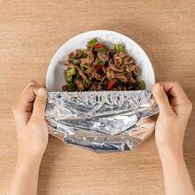 40PC/30PCS/20PCS/10pcs Simple Silver Foil Insulation Covers - Round & Lightweight Design, Non-Slip Sealed Edges, Food Insulation, Dust-Proof & Fresh-Keeping, Reusable, Suitable For Kitchen Tables, Family Gatherings, Picnics & Camping, All-Season Universal Fresh-Keeping Tools