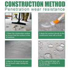 EELHOE 300克透明防水胶+刷子，适用于外墙、浴室、卫生间、地板、瓷砖渗透防水剂，墙面防漏漆，30/100/300克装+刷子，节日馈赠亲友（新旧款式随机发货）