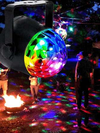 Mini Magic Ball Disco Light - USB Powered, Multicolored Rotating LED Ball, Suitable For Parties, Birthdays And Home Decor, Party Lighting | Vibrant Lighting | Plastic Ball, Disco Ball Light