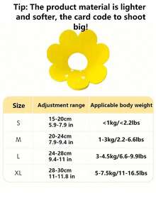 1pc Adjustable Pet Recovery Cone, Lightweight Felt Funnel E-Collar For Cats And Dogs, Post-Surgery Licking Prevention