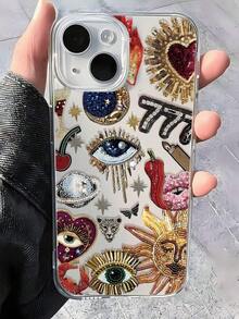 Fashion Eyeglasses Graphic Transparent TPU Anti-Fingerprint Phone Case Compatible With IPhone 16 ProMax/16/16 Pro/16 Plus/11/15/15 Pro/15 ProMax/12/13/14 ProMax/XS/XR/11 Pro/11 ProMax/12 Pro/12 ProMax/13 Pro/13 ProMax/7 Plus/14 Pro/14 ProMax/14 Plus/7 Plus/8 Plus/8/SE2/12 Mini/13 Mini, Soft Shell, Anti-YellowingFOR-YOUR-BELOVED-PHONEChristmas Gifts - 款式1(1件) - 查看 6