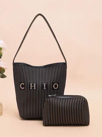 新款女士组合包套装，无纺布材质单肩包、手提包，适合女性、女孩、上班族、购物使用。