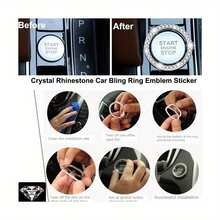 1PCS/2PCS Diamond Glitter Stainless Steel License Plate Frame, Ladies Car Decor, Comes With Easy Installation Kit And Start Button Sticker, For Car And SUV, American License Plate Standard, Fashion Accessory, Stylish Car Decor, Birthday, Holiday Gift - 白色2pcs - 查看 3