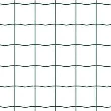 vidaXL 1,4 x 10 M Stahl Zaun mit grünen Pfosten - Grau - Übersicht 11