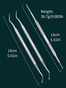 Toenail Tool Kit - Toenail Lifter & Foot File Set, Stainless Steel Nail Cleaner & Foot Care Tools, With Tin Storage Box For Ingrown Toenail Treatment - Silver - View 2