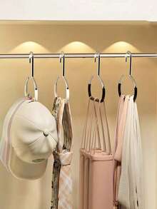 1/2/4/10pcs Random Colors Cap Storage Organizer, Dormitory Wardrobe Interior Hanging Cap Rack, Multifunctional Hat Display Holder - Multicolor - View 7